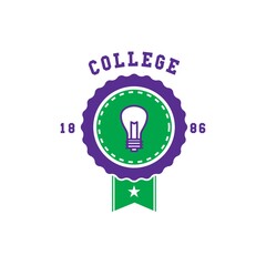 Wall Mural - college logo element