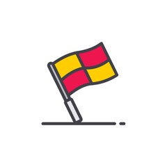 Sticker - assistant referee flag signal