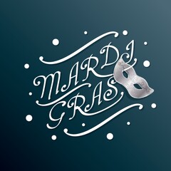 Sticker - mardi gras design