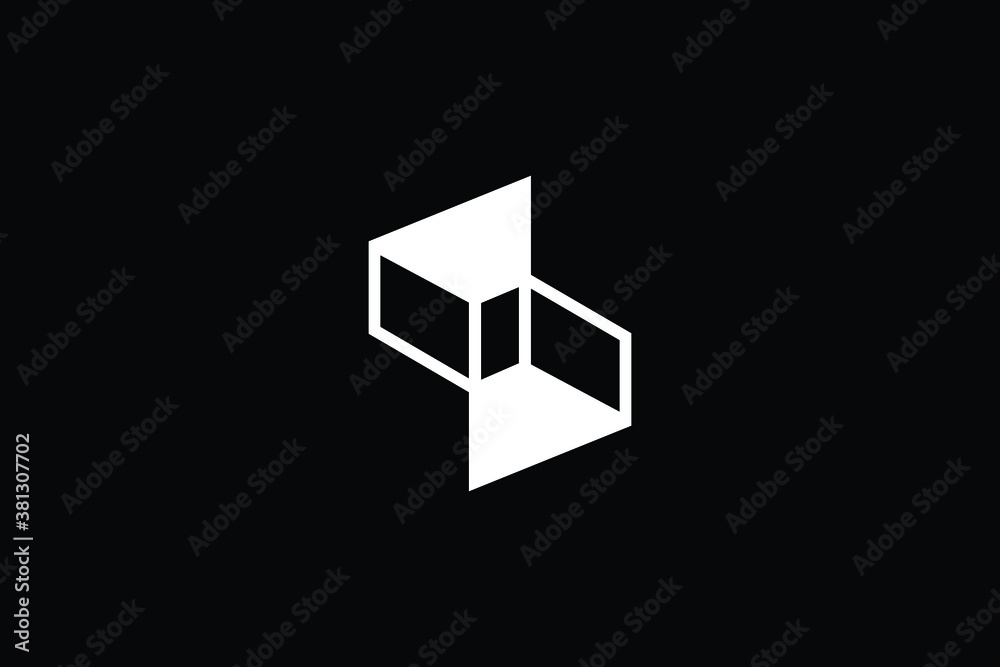 Minimal 3D Innovative Initial S logo and SS logo. Letter S SS creative ...