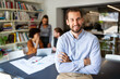 © NDABCREATIVITY - Business people, architects working in office. Teamwork success meeting workplace concept.