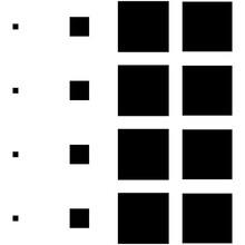 4x4 Cube, Square Geometric Arrangement. Square Illustration