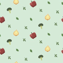 Wall Mural - vegetable background design