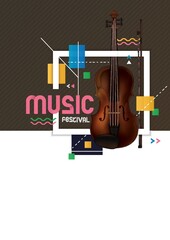 Wall Mural - Music festival poster design