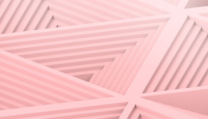 Poster - Abstract Geometric Background Creative Paper Graphics and Ideas on Red  background Inspiration Design - 3d rendering