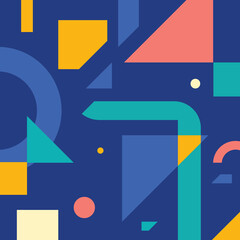 Fototapete - abstract geometric modern design Illustration vector background