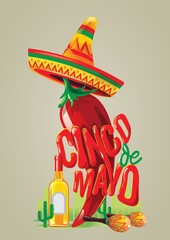 Canvas Print - cinco de mayo design