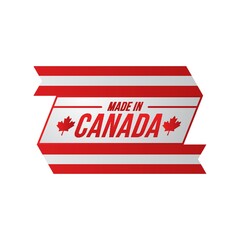 Wall Mural - made in canada label design