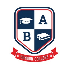 Sticker - honour college badge design