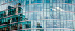 Business image background with corporate offices and employees. 