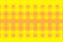 Halftone Pattern. Yellow Texture. Dots Background. Bitmap Drawing. Bright Canvas. Vector Illustration.