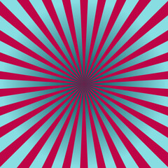 Poster - Sunburst, starburst radial, radiating lines colorful square format background, pattern. Sparkle, flare, flash concept graphic