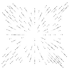 Poster - Radial, radiating lines abstract burst, explosion, fireworks effect