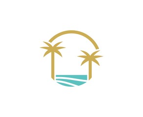 Canvas Print - Beach logo
