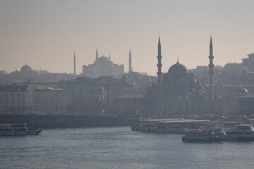 Sticker - View of Sultanahmet through the Golden Horn. Istanbul. Travel. 