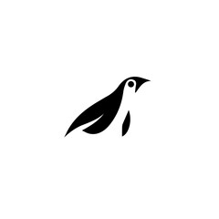 Wall Mural - penguin logo template design