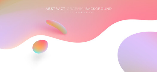 Abstract background with beautiful liquid fluid geometric elements for posters, placards and brochures. Eps10 vector illustration.