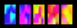 © PDWN Creative - Blurred backgrounds set with modern abstract blurred color gradient patterns. Templates collection for brochures, posters, banners, flyers and cards. Vector illustration