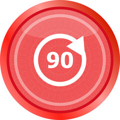 Poster - 90 percent web icon, web button . Trendy flat style sign isolated on white background