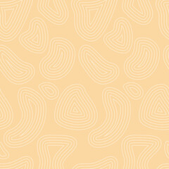 Wall Mural - Abstract seamless pattern. Stains on a light orange background.