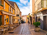 Fototapeta  - Streets of Saint-Tropez, French Riviera, Côte d'Azur, France