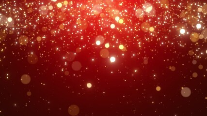 Wall Mural - red abstract christmas background holiday bokeh lights