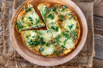 Sticker - Frittata with ground meat and mozzarella