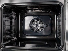 Inside View Of The Surface Of An Electric Oven With A Fan And Grill, Convection Modes For Cooking, Pyrolytic Cleaning Of The Stove, Stove Top