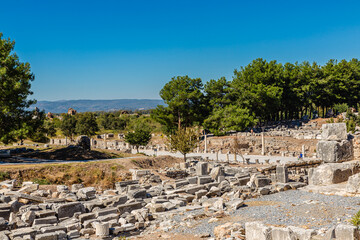 Ruins of the Greek city of Ephesus in Turkey