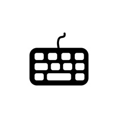 Poster - keyboard icon. application icon. perfect for logo, website, application, presentation and more product. icon design solid style
