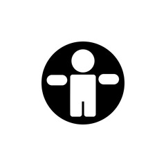 Poster - accessibility icon. application icon. perfect for logo, website, application, presentation and more product. icon design solid style