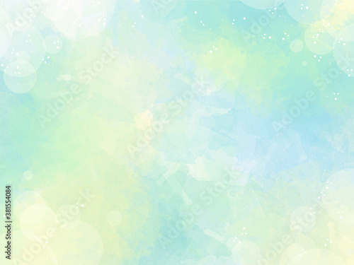 背景 素材 水彩 テクスチャ パステルカラーの優しいイメージのグラデーション Abstract Wall Mural Abstra Gold Power