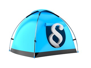 Canvas Print - Paragraph symbol inside tent