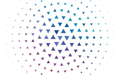 Poster - light blue, red vector cover in polygonal style. triangles on abstract background with colorful grad