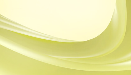 Aufkleber - Abstract Curves Background and Wave Geometric  Concept with  Minimal style Graphic Design on Yellow background,Inspiration paper art style - 3d rendering
