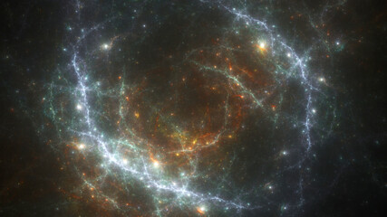 Wall Mural - deep space stars illustration, fantasy universe background