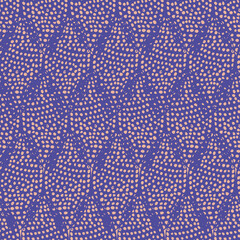 Poster - Colorful leafs with prints repeat pattern print background design