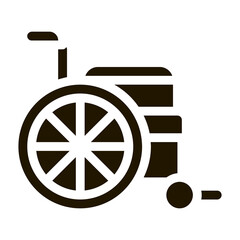 Poster - Wheelchair Equipment glyph icon vector. Wheelchair Equipment Sign. isolated symbol illustration