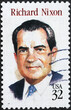Richard Nixon on american postage stamp