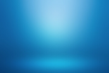 blue gradient abstract background with soft spot light for product displaying.
