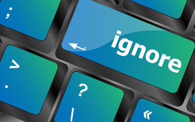 Poster - ignore button on a computer keyboard keys