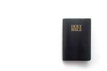 Holy Bible On White With Copy Space