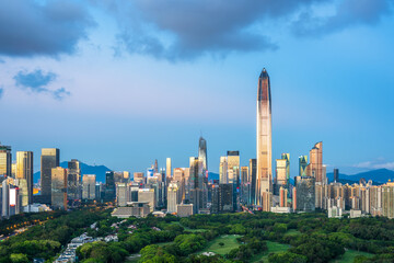 Wall Mural - Skyline of Futian City, Shenzhen, Guangdong