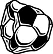 © Stefan - Vector illustration of the deflated soccer ball