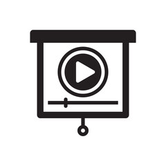 video presentation board icon