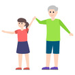 © Vectors Point - Grandfather With Granddaughter