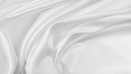 White silk fabric lines