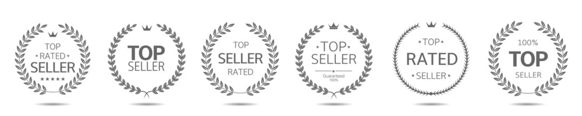 Wall Mural - top rated seller wreath label set