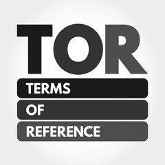 Poster - TOR - Terms of Reference acronym, business concept background