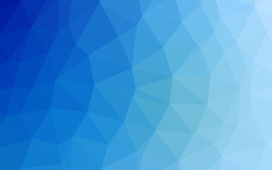 Fototapete - Light BLUE vector polygonal template. Shining colored illustration in a Brand new style. New texture for your design.
